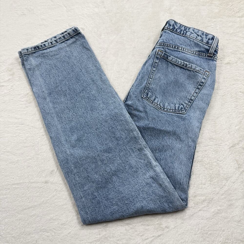 Wild Fable Jeans Women’s Size 4 High Rise Straight Acid Wash Blue Denim